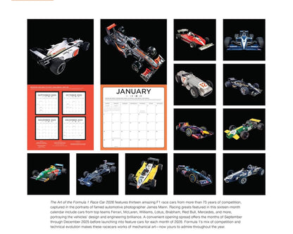 Calendario F1 2026 The Art of the F1 Race Car