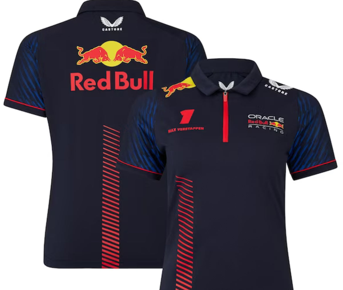 Red Bull Racing Max Verstappen #1 Polo Shirt - WOMEN