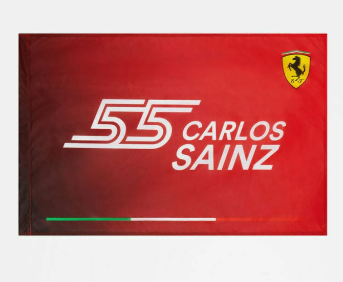 Carlos Sainz #55 Flag