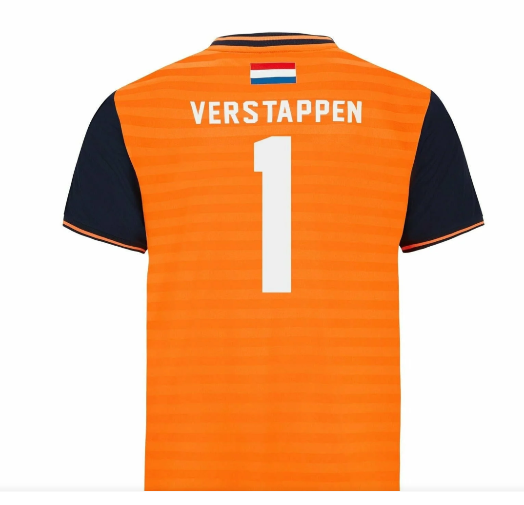 Max Verstappen #1 Orange Shirt - Kids