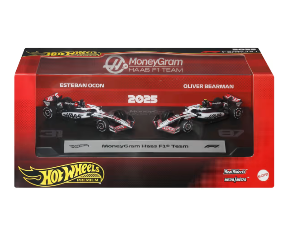 Hot Wheels Premium F1 2025 Haas 2 Pack