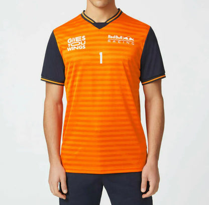 Red Bull Racing Max Verstappen Orange Shirt 2022